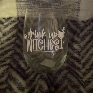 drink up witches wine glass
